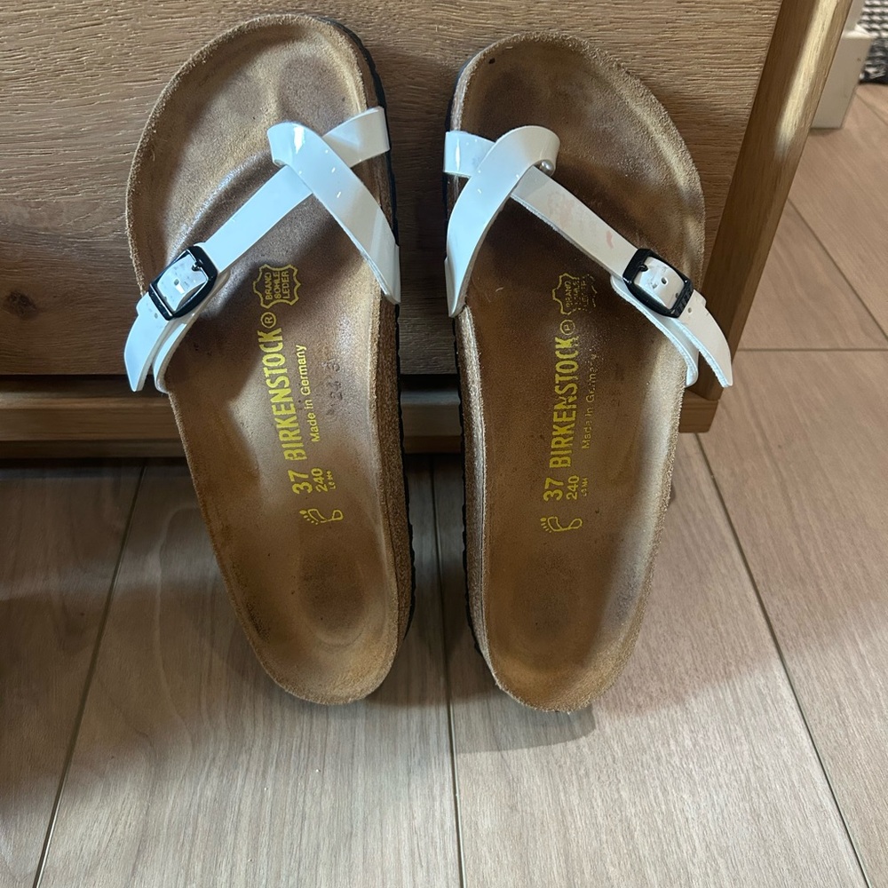 Birkenstock Women's White Cross-Strap Sandals
